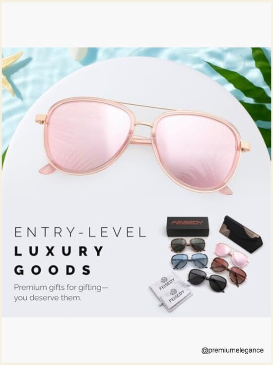 Retro Polarized Aviator Sunglasses for Women Men Square UV400 Protection main image 7